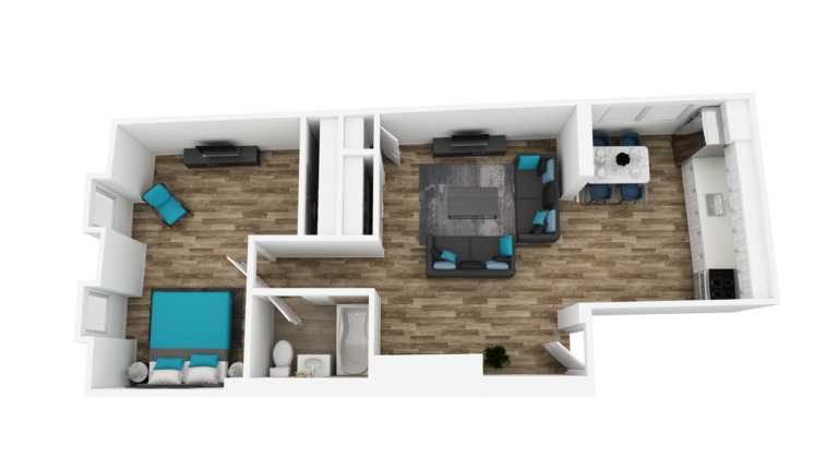 Catherine Street Chase Catherine Street Chase Floor Plan Unit 32, 1-Bedroom 