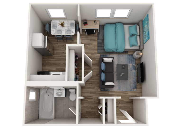 Drexel Court Drexel Court Floor Plan A - A10, Studio 