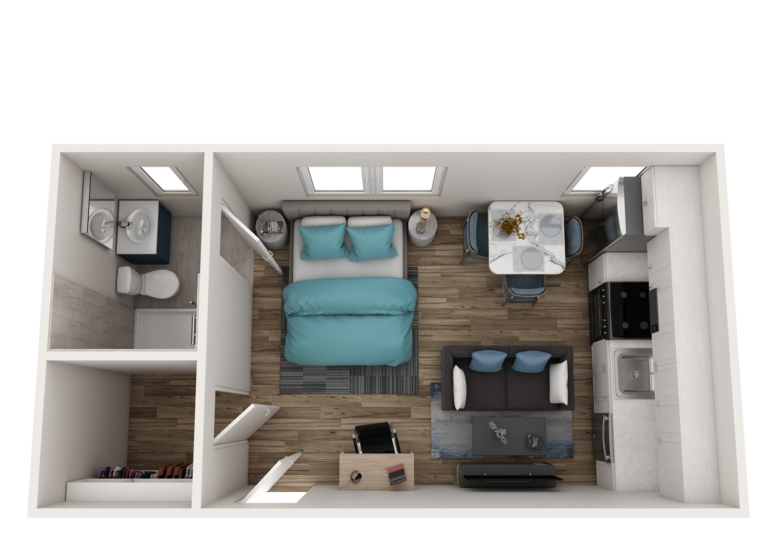 Drexel Court Drexel Court Floor Plan M - A17, A27, A34, Studio 