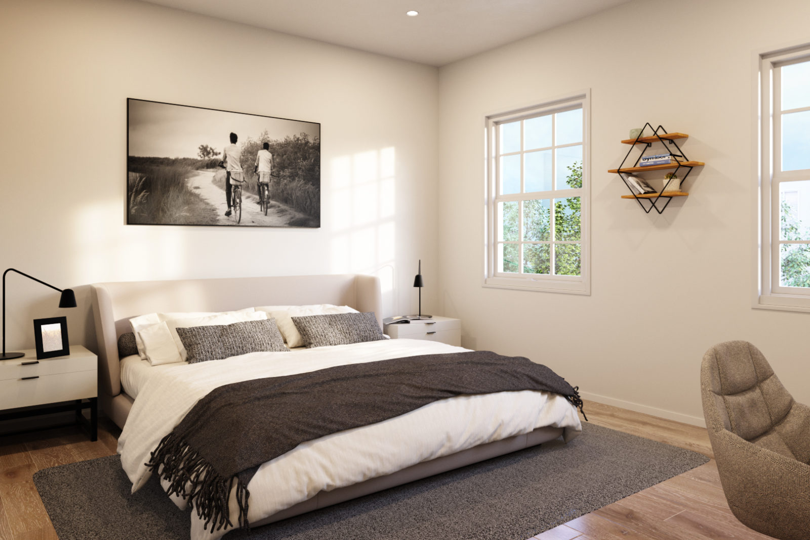 Interior Bedroom of 3828 Spring Garden Street Apartments