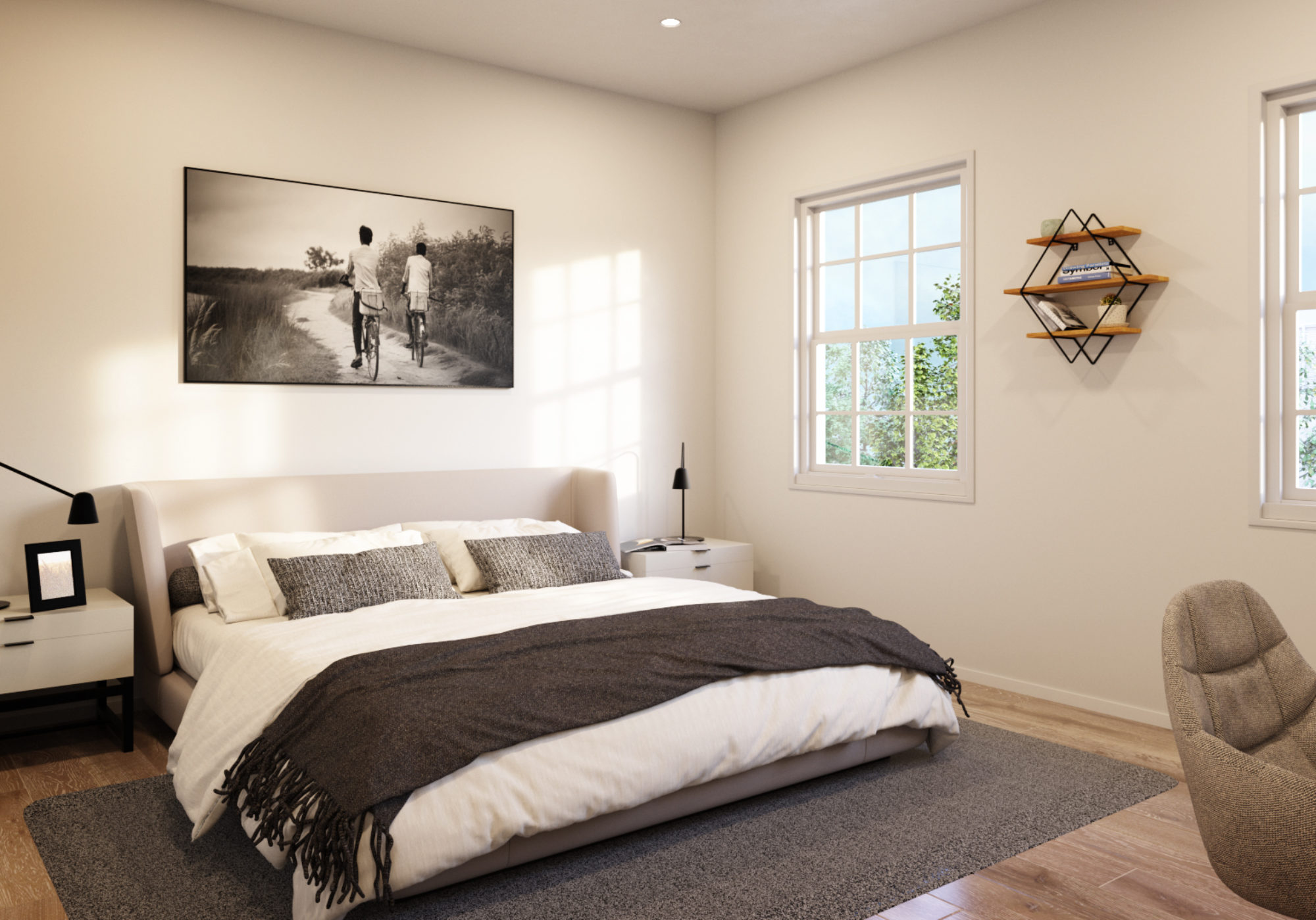 Interior Bedroom of 3828 Spring Garden Street Apartments