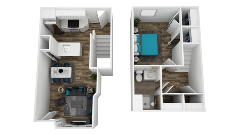 Catherine Street Chase 805 S 4th St. Floor Plan Unit 1, 1-Bedroom 