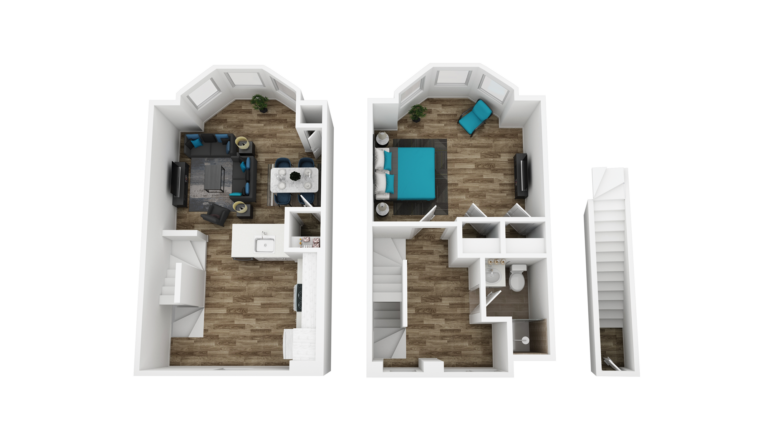 Catherine Street Chase 805 S 4th St. Floor Plan Unit 2, 1-Bedroom 